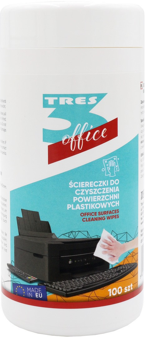 Ściereczki do czyszczenia tworzyw sztucznych Tres 100szt.